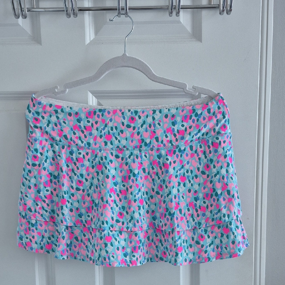 Lilly Pulitzer Pink and Blue Skater Skirt